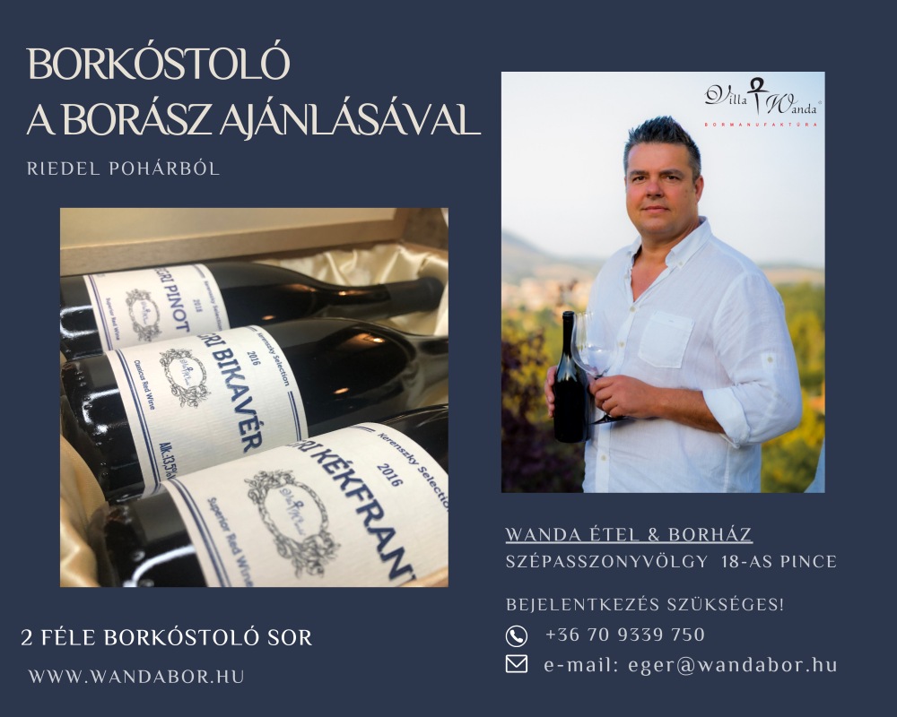 Borász-vezetett kóstoló
